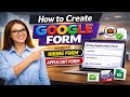 How to Create Google Form | How to Create Hiring Form | How to Create Applicant Form
