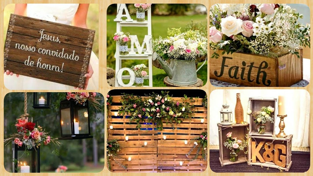 80 IDEIAS DE DECORAÇÃO PARA CASAMENTO RÚSTICO.