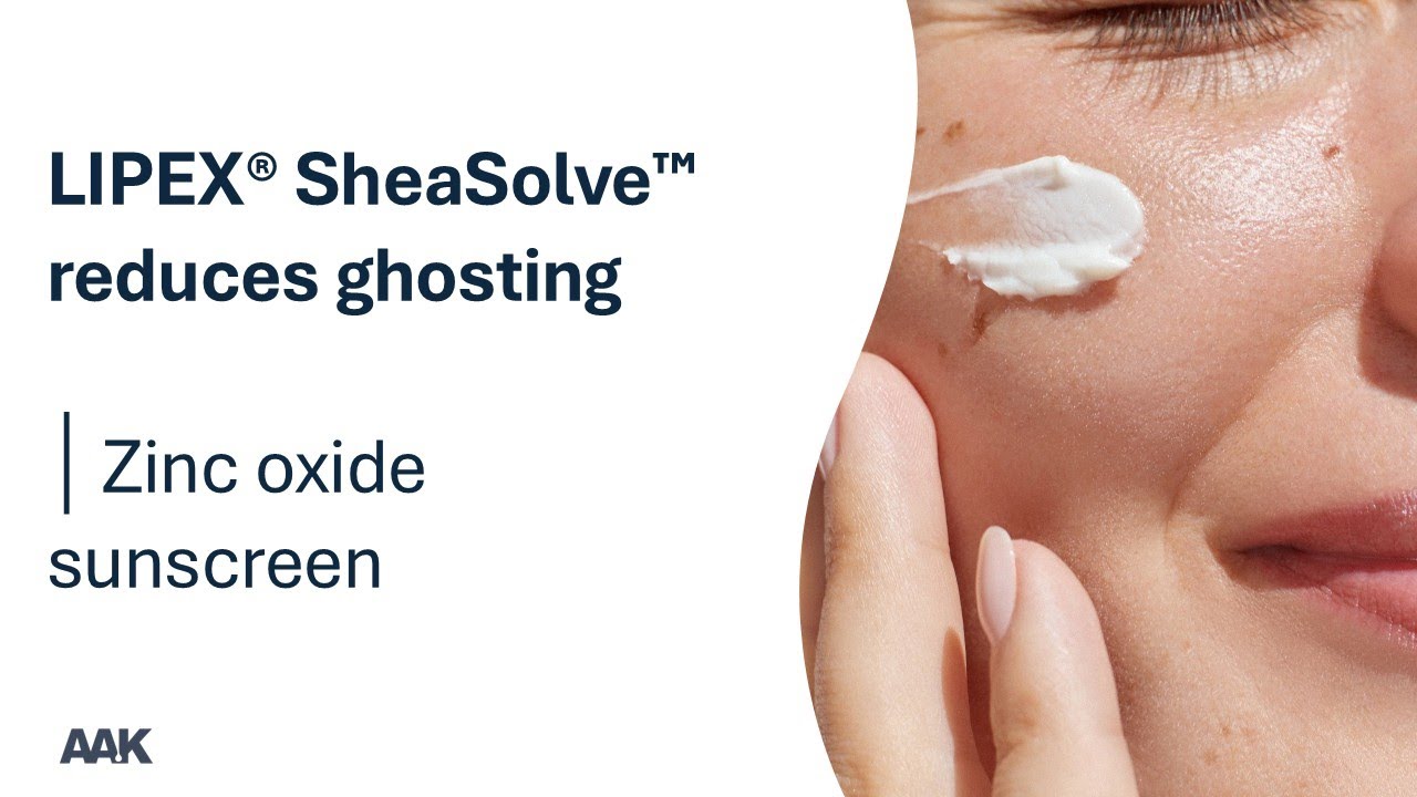 LIPEX® SheaSolve™ reduces ghosting │ zinc oxide sunscreen │ Personal