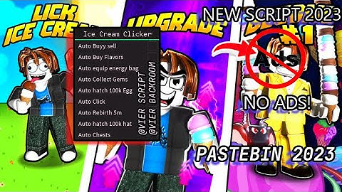 Roblox Ice Cream Clicker Hacks Auto Farm, Auto Buy, Auto Sell, Auto Hatch, Auto Rebirth & More