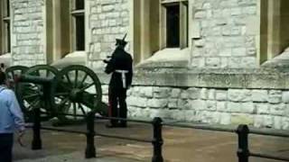 Funny Tower Of London Guard FALLS