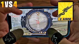 DUAS AWM NA SOLO X SQUAD RANK BR - FREE FIRE MOBILE!!!