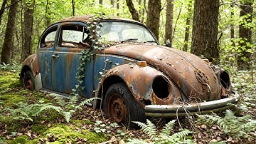 Abandoned for Decades 1967 Volkswagen Beetle: Restoring a Forest-Rotted VW Beetle!