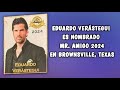 Eduardo verstegui es nombrado mr amigo 2024