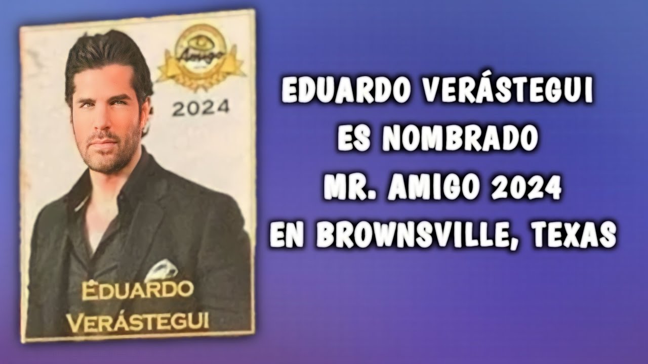 Eduardo Verástegui es nombrado Mr. Amigo 2024 YouTube