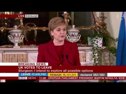 Nicola Sturgeon confirms second Scottish referendum is on the table