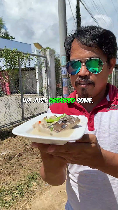 Flaked stingray cooked in coconut milk in the Philippines #shorts