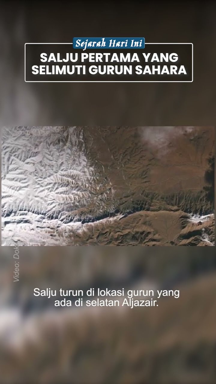 Pertama Kali Gurun Sahara Berselimut Salju pada 1979, Lapisan Es Langsung Mencair Dalam 30 Menit