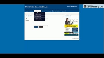 University Bulletin Board | PHP and MySQL Project Source Code | PHP MySQL CRUD Project