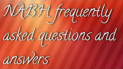 NABH frequently asked questions and answers#nabh #health #hospital #nidhi