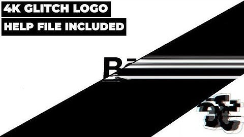 Abstract Glitch Logo Reveal (After Effects template)
