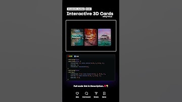 Interactive 3D Cards #css #coding #Cards #Website #frontenddeveloper