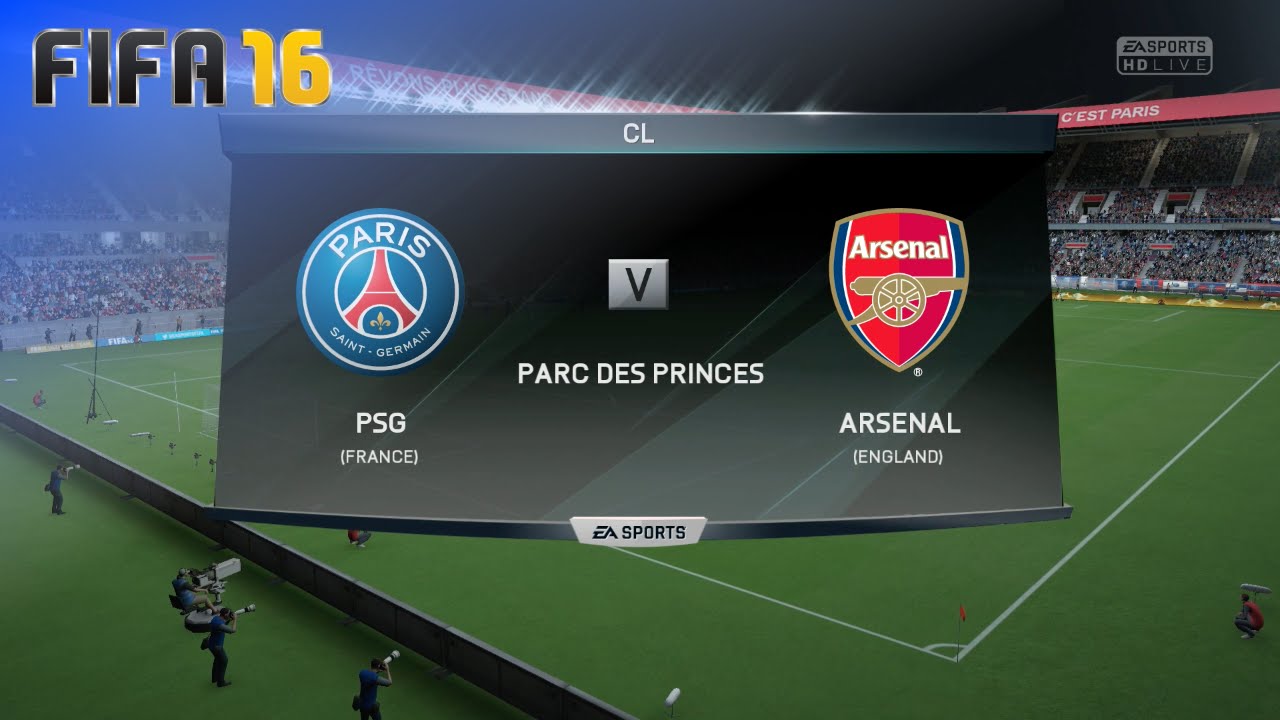 FIFA 16 - Paris Saint Germain vs. Arsenal @ Parc des Princes (Season '16/'17)