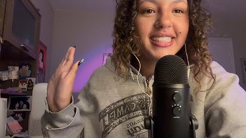 my first ASMR video!!! (random triggers)