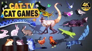 CAT GAMES | THE MOST FAVORITE MOVIE FOR CATS  VOL 2 | ULTIMATE CAT TV COMPILATION 4K 8-HOURS | 🐱