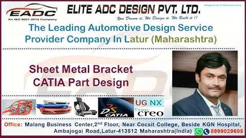 CATIA Part Design Sheet Metal Bracket