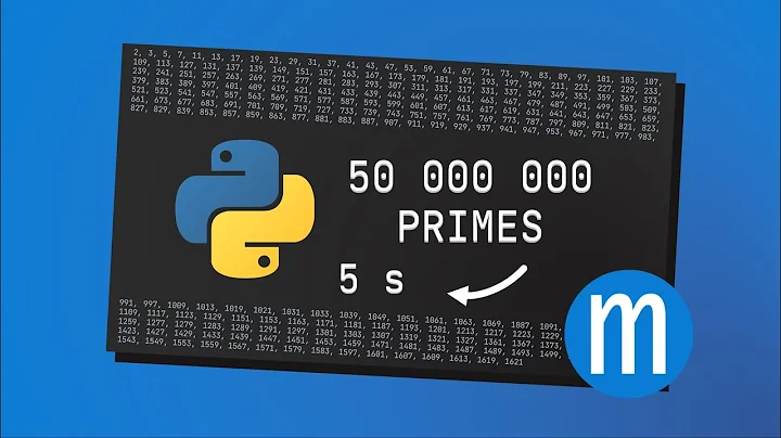 50 Million Primes In 5 Seconds - Segmented Sieve of Eratosthenes