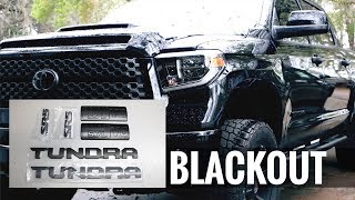 This is one of the easiest mods you can do to your toyota tundra give
it that sleek trd pro look. these emblems are oem from and be
installed w...