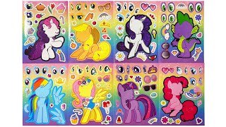 [ToyASMR] Decorate with Sticker Book My Little Pony Princess DIY 🦄 #asmr #sticker