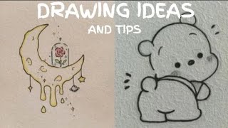 Cute and Easy Drawing ideas||art tips and hacks||