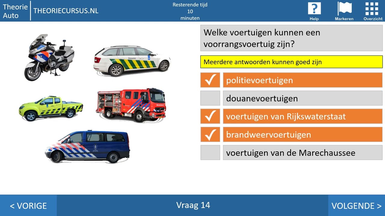 Wetgeving 2024 - Autotheorie - Multiple response vragen - Aanhangwagens - Videocursus
