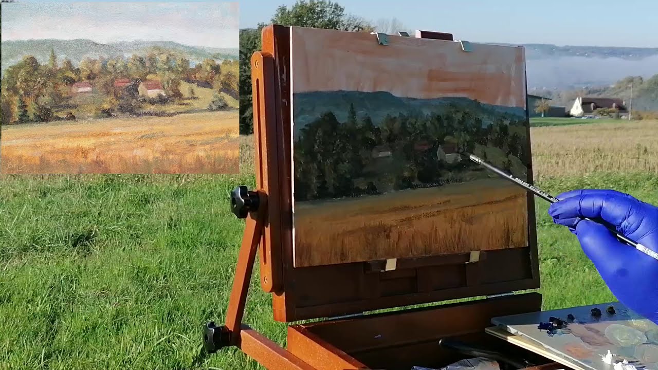 Eloignement ou perspective par la couleur! peinture plein air