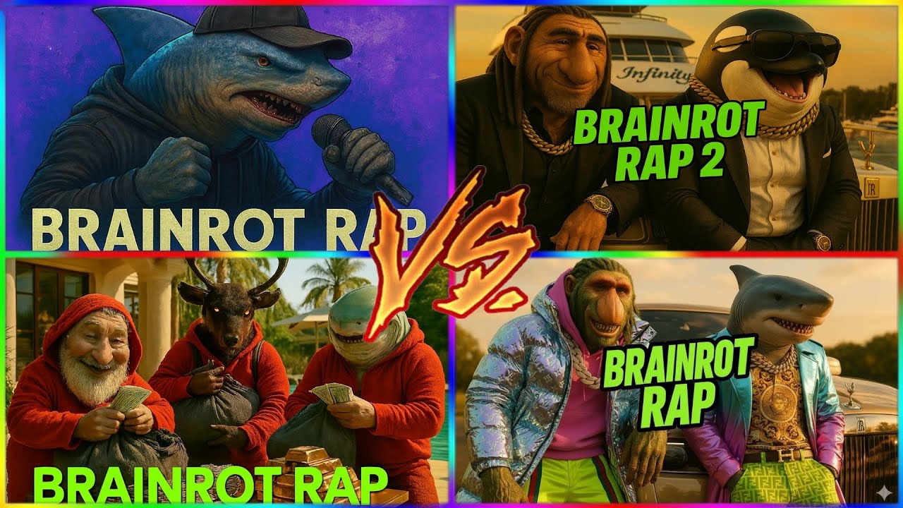 ⚠️ BRAINROT RAP MULTIVERSE 🆚 BRAINROT CREW | CRAZY TILES HOP BATTLE! 🎶🔥