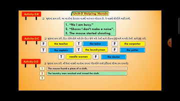 std 5 English sem 2 unit 5 helping hands activity 2 (B),(C),(D),(E),(F)