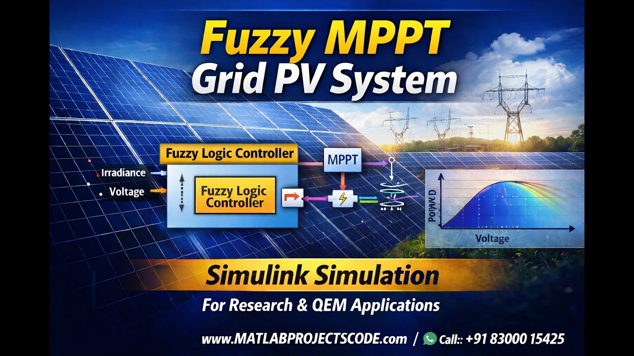 Grid Connected PV System with Fuzzy Logic MPPT Controller | MATLAB ...
