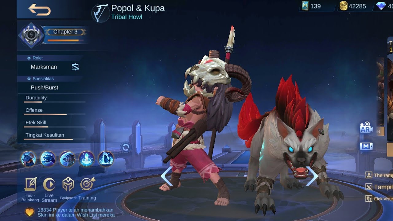 NEW SKINS POPOL N KUPA TRIBAL HOWL