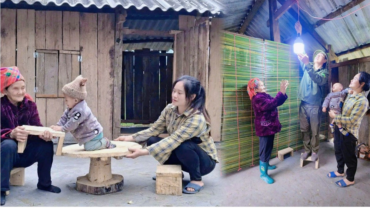 Life After 3 Years with My Blind Grandmother in the Forest - Building a New, Sturdy Wooden House
