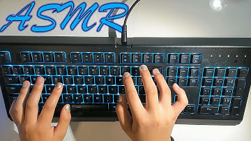 ASMR  Color Changing Keyboard Fast Typing Test  NO TALKING