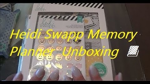 Heidi Swapp Memory Planner  Unboxing  📙