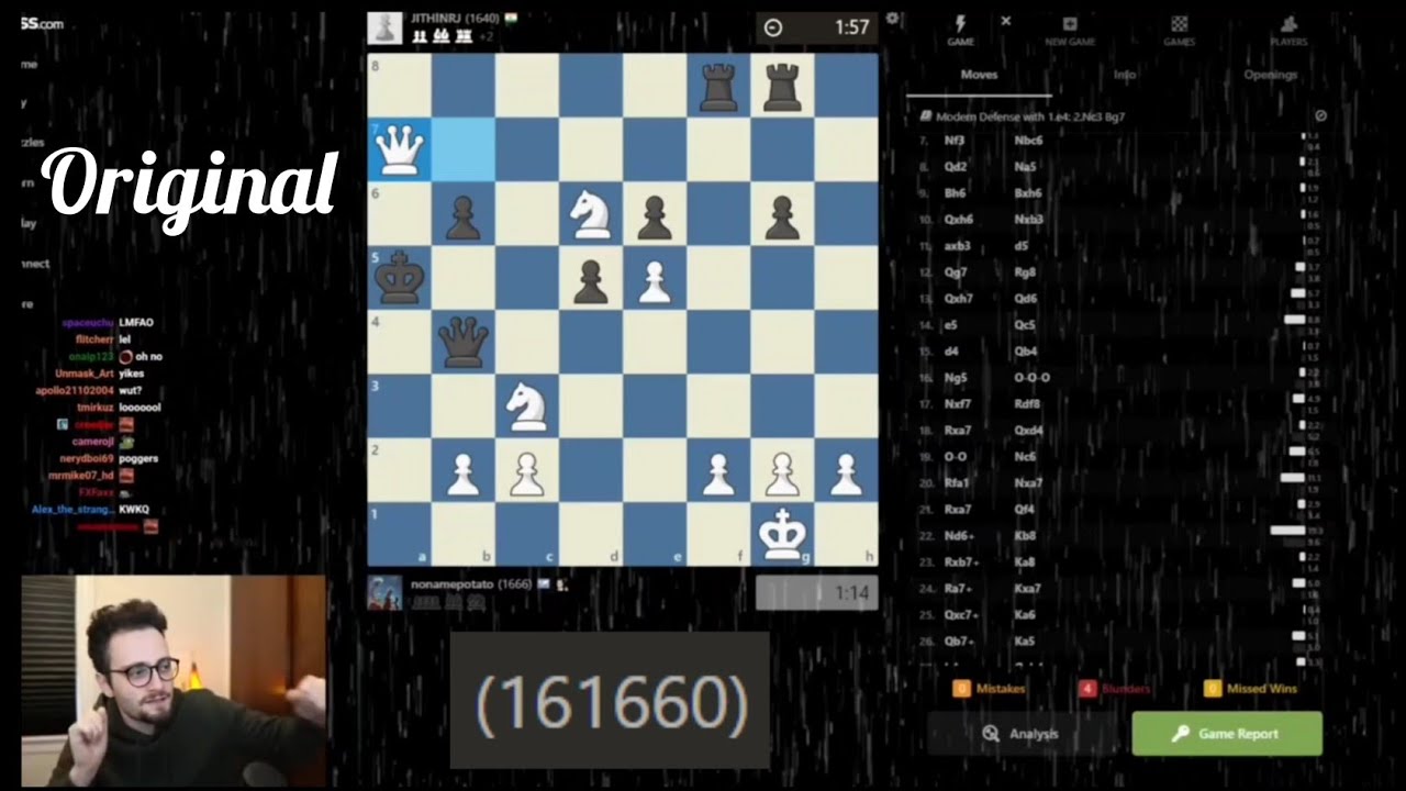 Gothamchess 1600hung A Piece On Move6 GIF - Gothamchess