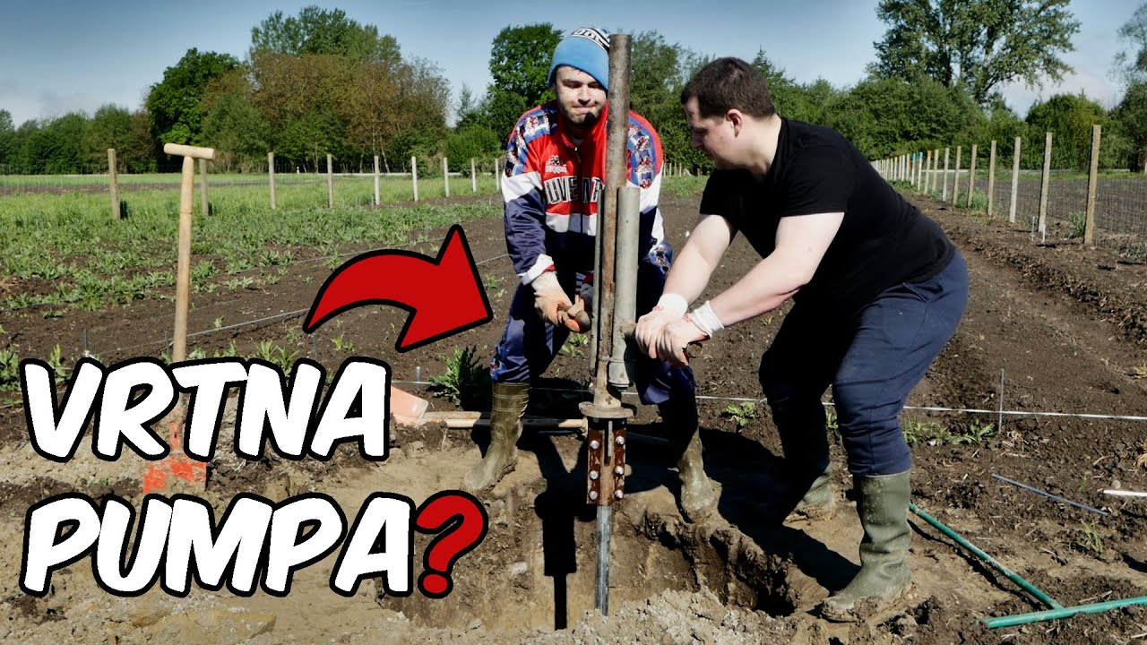 Pumpa za vodu - CIJELI POSTUPAK zabijanja cijevi za vrtnu pumpu