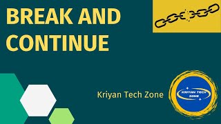 Break and Continue Statements In Java