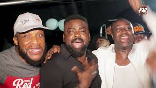 Kunle Afolayan Unwind with Femi Adebayo, Muyiwa Authentic, Saidi Balogun in Ibadan