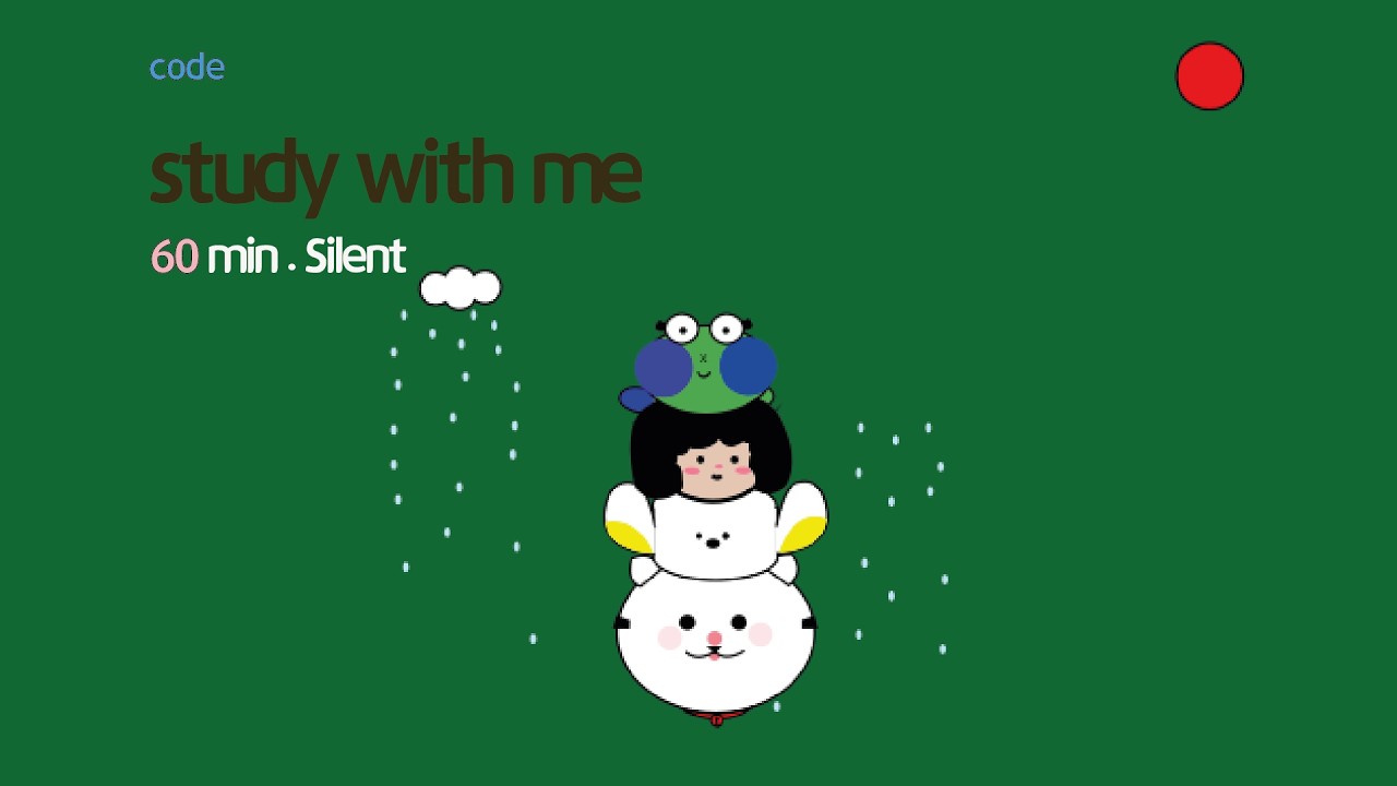 紙🤫, ペーパー.paper asmr l국가직l스터디윗미 무음 60분 l study with me silent l빗소리l 学习小组 lasmr l지방직l timer l rain