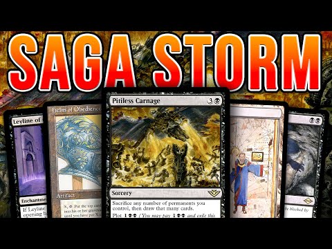 BETTER REPROCESS! Pitiless Carnage + Outlaws of Thunder Junction (MTG OTJ) | Legacy Black Saga Storm