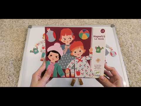 Магнитная игра | Одень куклу | Djeco