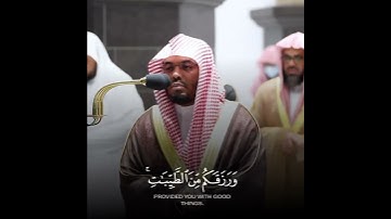 {الله الذي جعل لكم الأرض قرارا...} تلاوة عطرة للقارئ الشيخ ياسر الدوسري ❤️