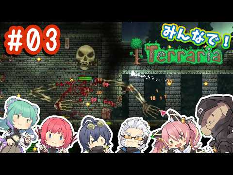 【 #Terraria 】とらぶいで、平面世界を冒険だい！　#03【 #とらぶい 】