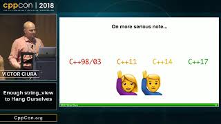 CppCon 2018: Victor Ciura “Enough string_view to Hang Ourselves” screenshot 4