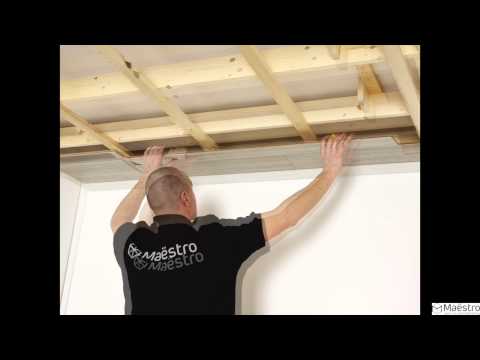 La pose de lambris au plafond Lenergie faux plafond pvc