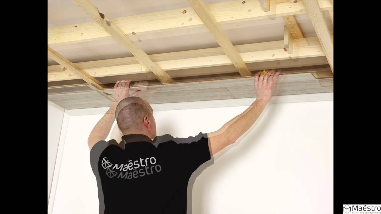 La pose d'un lambris maestro sur un plafond youtube