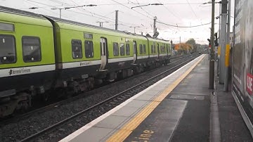 IE commuter class 29000 8 peice DMU departs Howth Junction