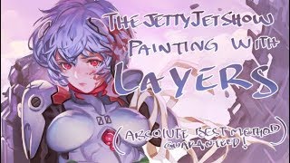 PATREON PREVIEW Painting with layers - Rei Ayanami