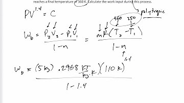 Thermodynamics - 4-2 Moving Boundary Work in a polytropic process