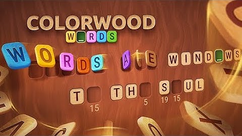 Colorwood Words - Сryptogram (by Burny Games) IOS Gameplay Video (HD)