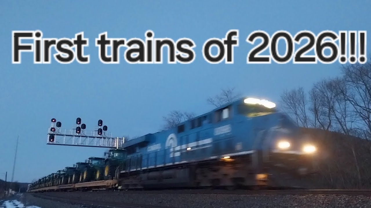 First trains on the Pittsburgh Line in 2026!! 